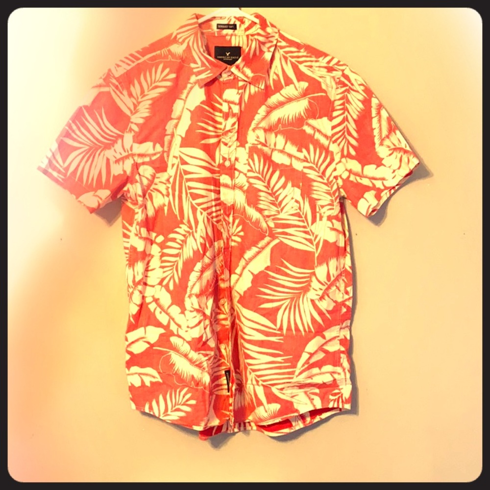 American Eagle Button Down T-Shirt